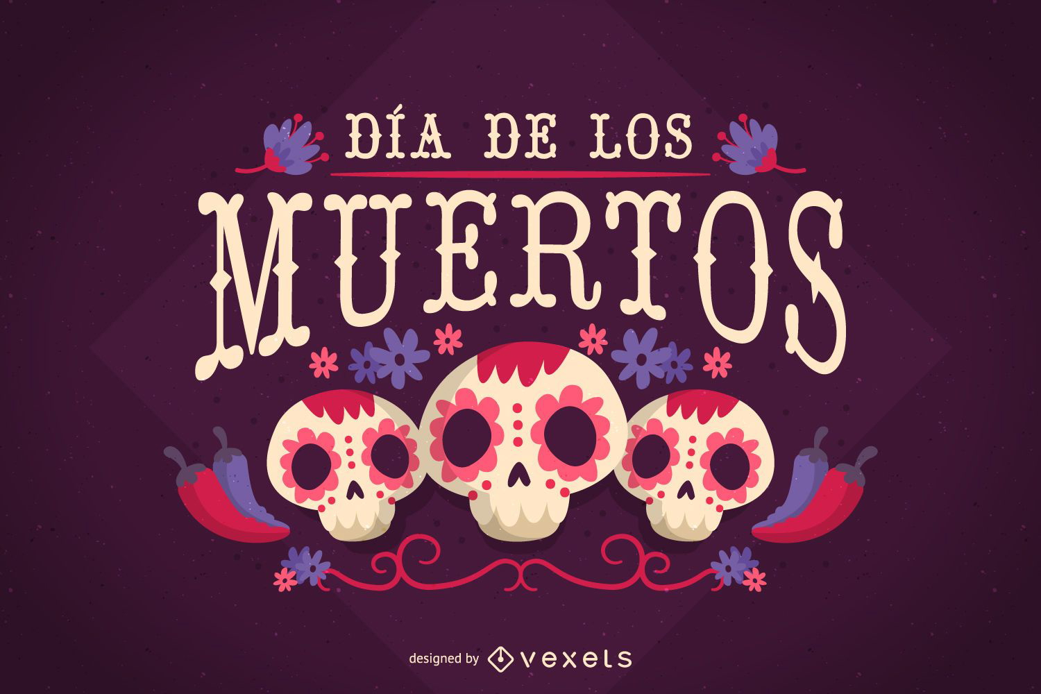 Descarga Vector De Póster Dia De Los Muertos