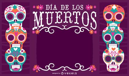 Mexiko Dia de los Muertos Rahmen
