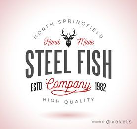 Vintage hipster logo template Vintage hipster logo template