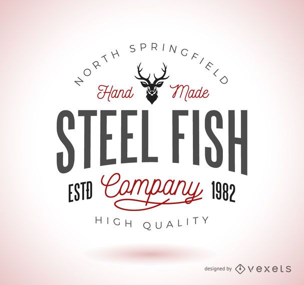 Vintage hipster logo template Vintage hipster logo template