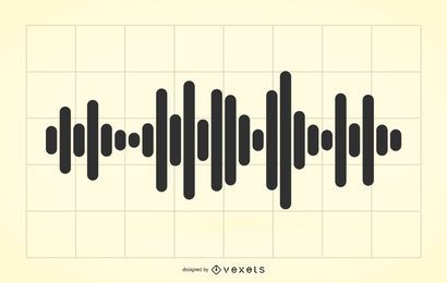 Audio waves illustration Audio waves illustration