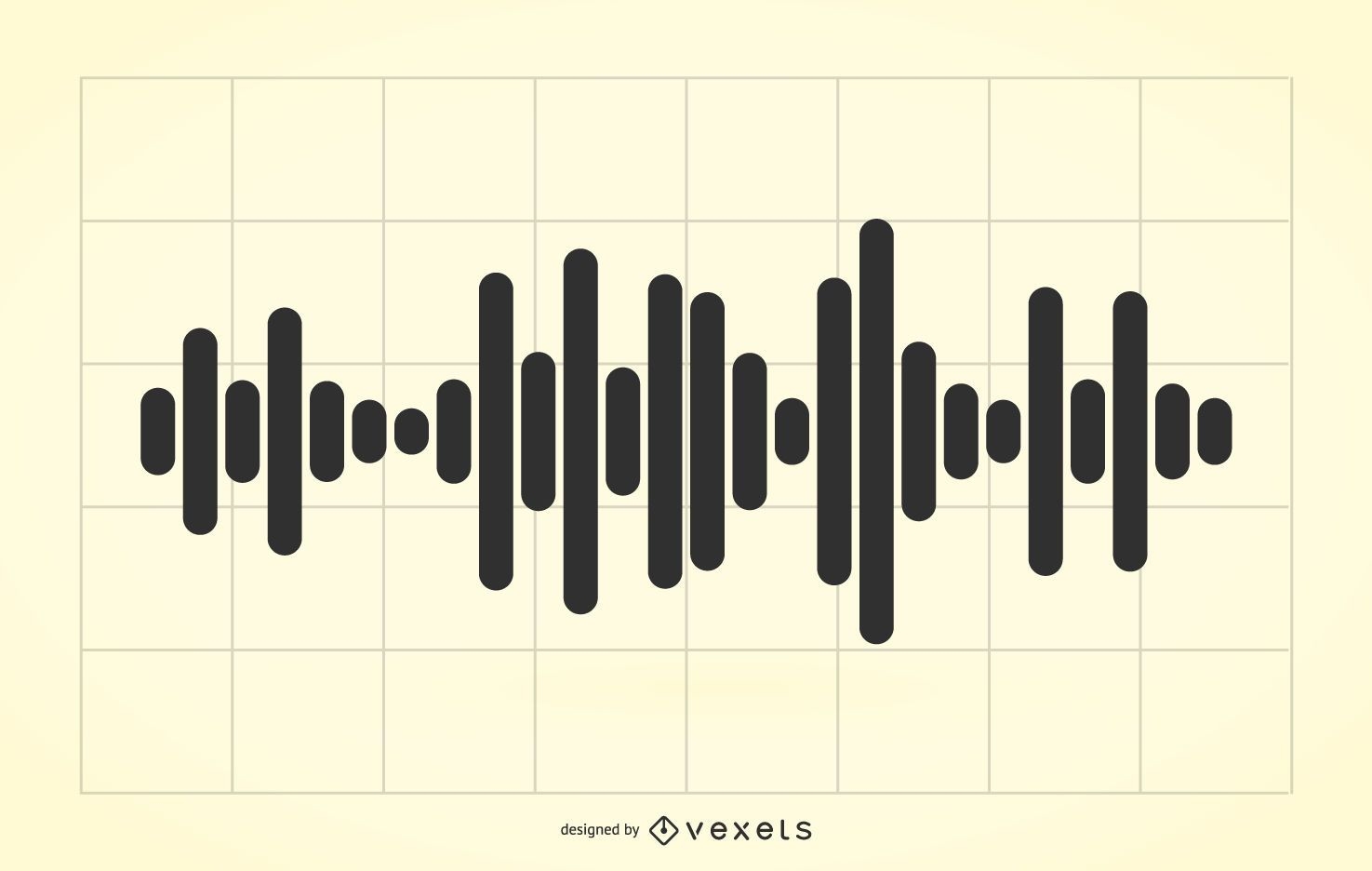 Ilustração de ondas de áudio