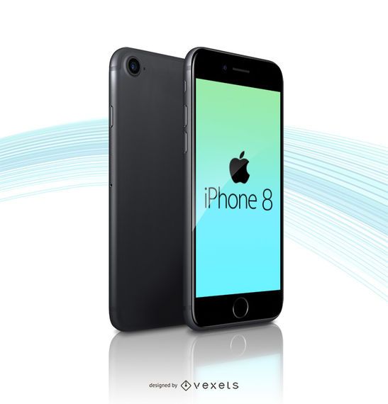 Modelo de maquete da Apple iPhone 8 Modelo de maquete da Apple iPhone 8