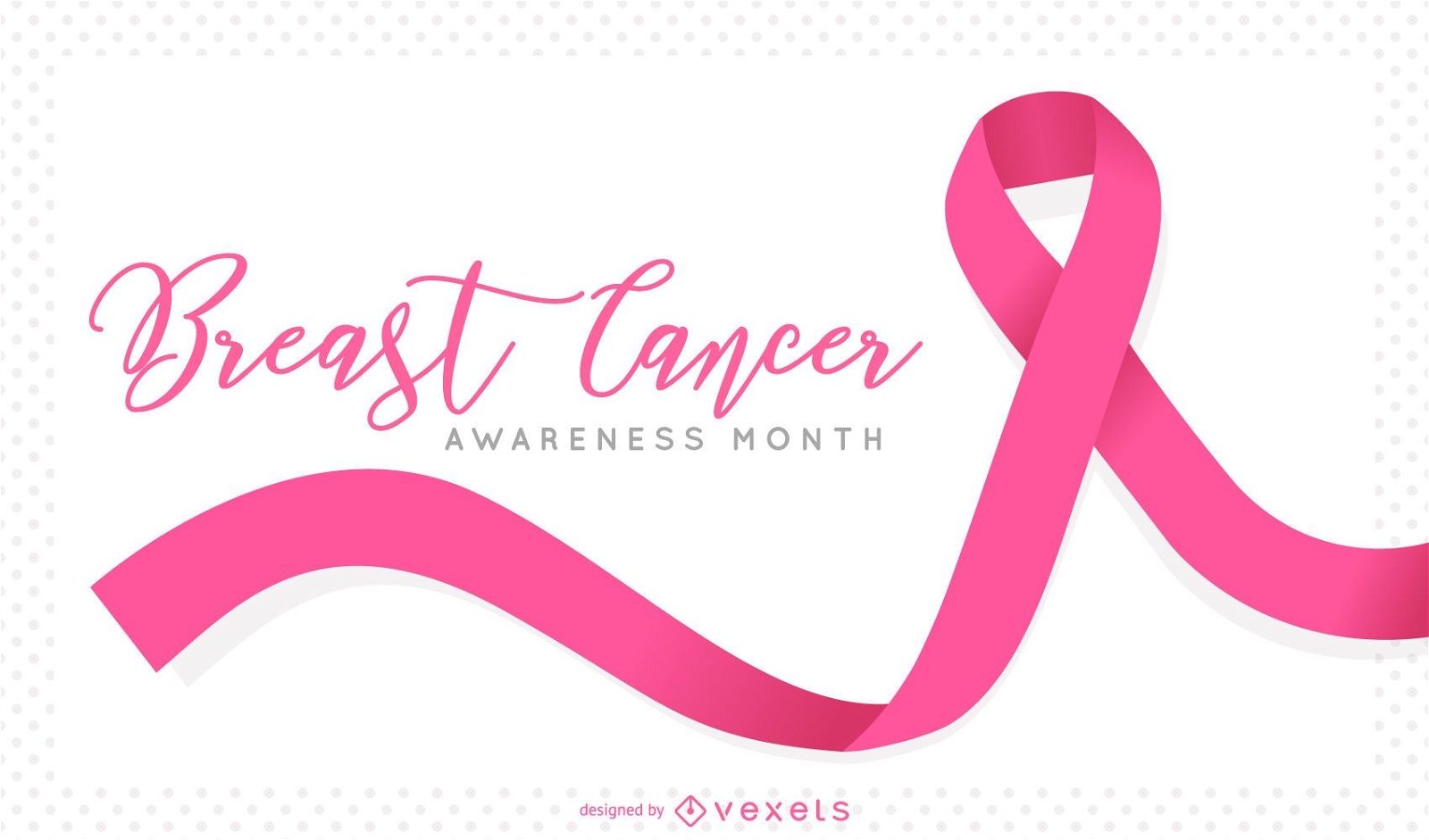 Breast cancer awareness month design Vector download ...