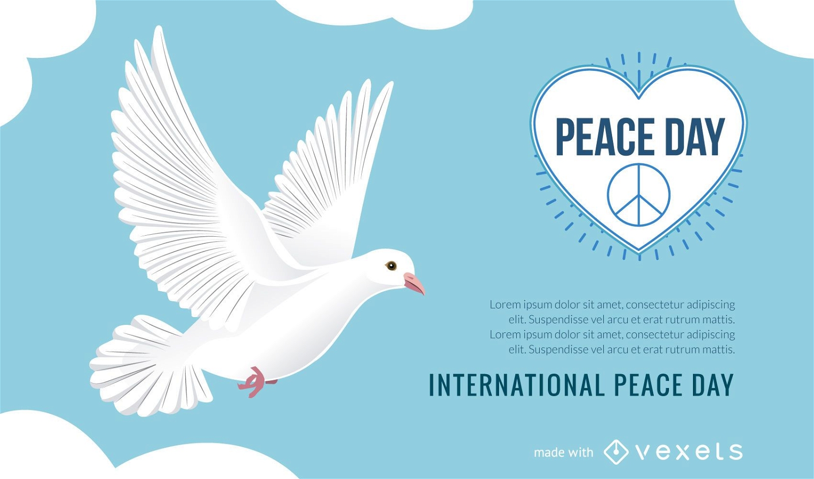 Plakatmacher zum Internationalen Friedenstag