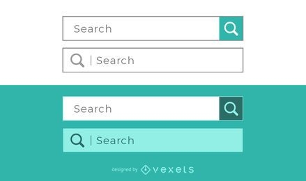 Conjunto de diseño de barra de búsqueda
