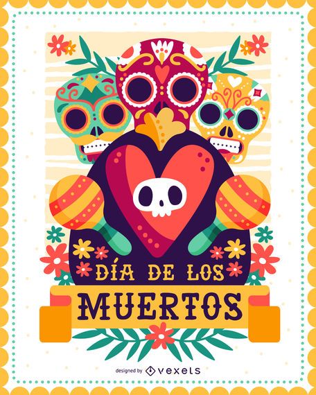 Dia de los Muertos wall poster Dia de los Muertos wall poster