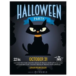 Halloween party poster maker