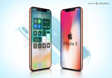 Plantilla de iPhone X Plantilla de iPhone X
