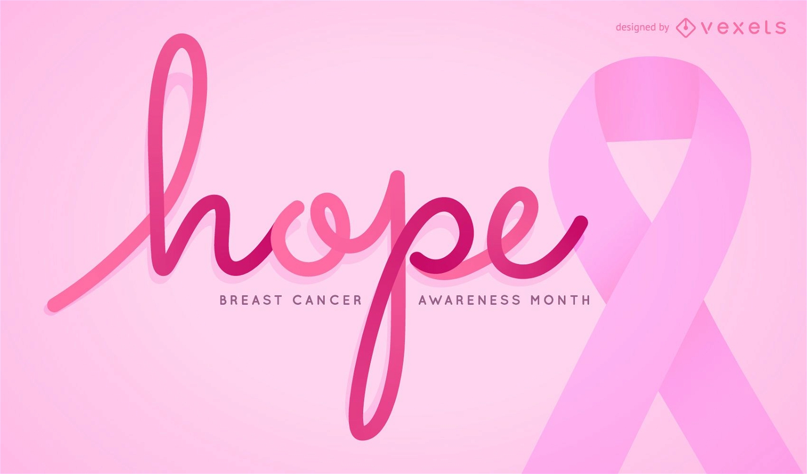 Hope sign for Breast Cancer Awareness Month
