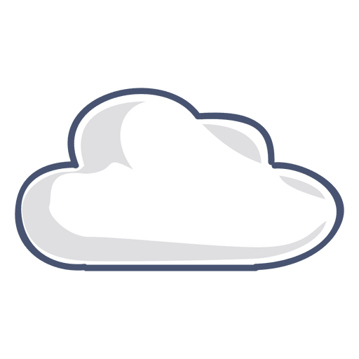 Ilustración de la nube Diseño PNG