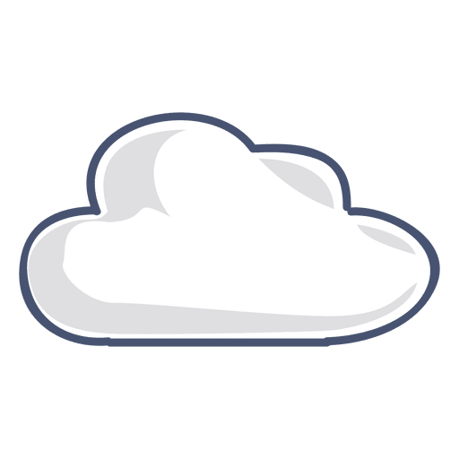 Ilustraci?n de la nube Diseño PNG