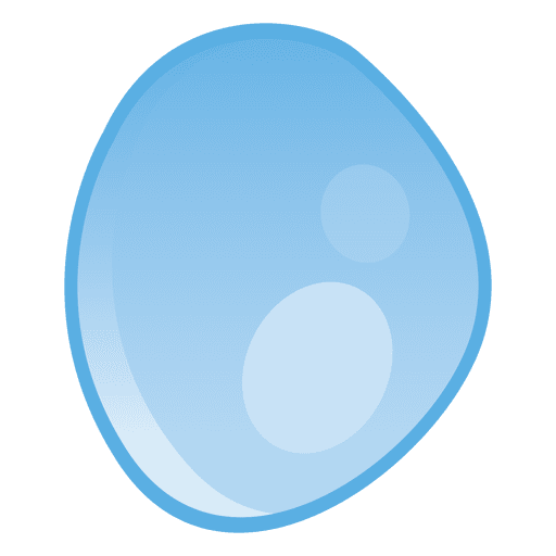 Droplet rounded illustration PNG Design