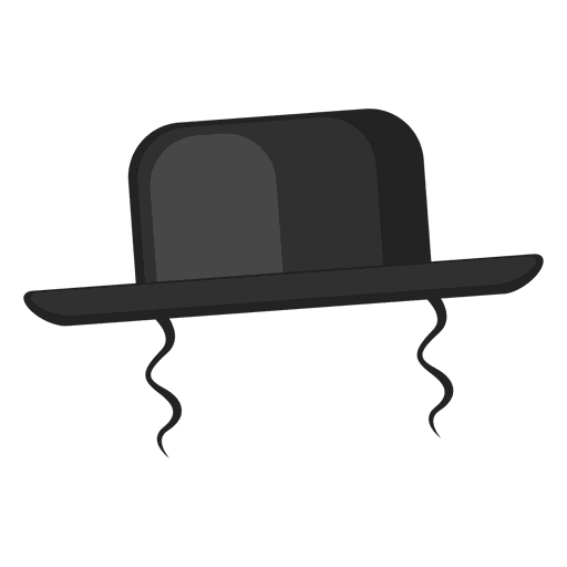 Ilustraci?n de sombrero de rabino Diseño PNG