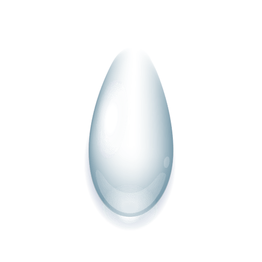 Elipse de gota d&#39;água realista Desenho PNG