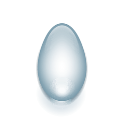 Gota de agua realista ovalada Diseño PNG