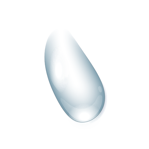 Realistic water droplet sliding PNG Design