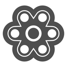Six shooter spinner graphic PNG Design