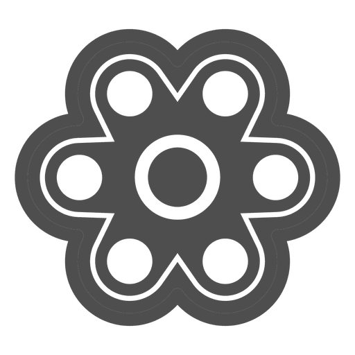 Six shooter spinner graphic PNG Design