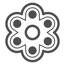 Gráfico giratório de seis atiradores invertido Desenho PNG