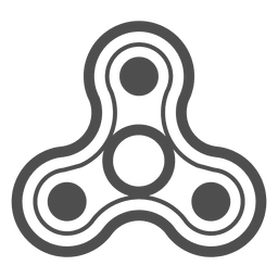 Gráfico giratório de três atiradores invertido Desenho PNG