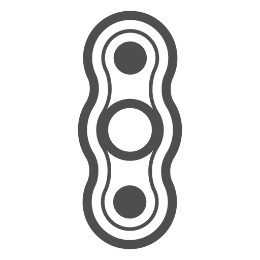 Two shooter spinner graphic inverted PNG Design