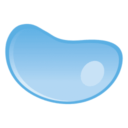 Water Drop Curved Illustration Transparent PNG &amp; SVG Vector