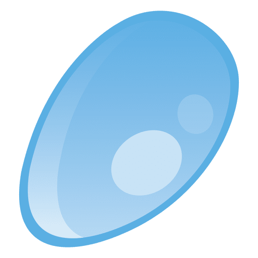 Wassertropfen ovale Illustration PNG-Design