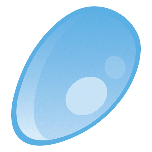 Water drop oval illustration PNG Design