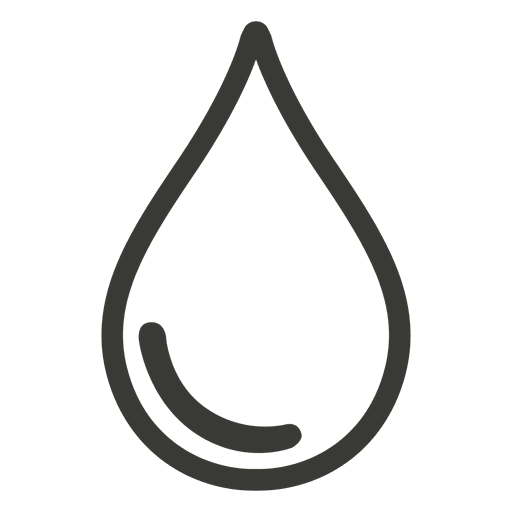 Waterdrop rounded glimpse down stroke