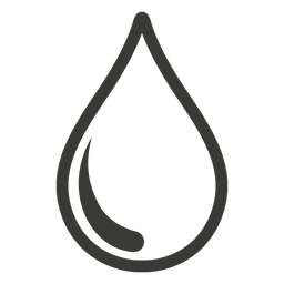Waterdrop sharp glimpse stroke PNG Design