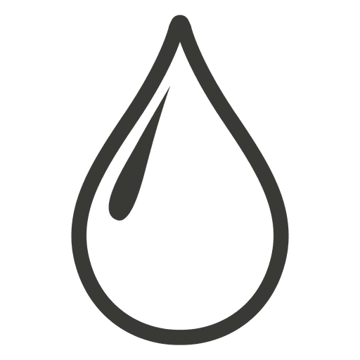 Waterdrop sharp glimpse up stroke PNG Design