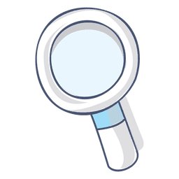 Magnifying glass illustration hand drawn PNG Design