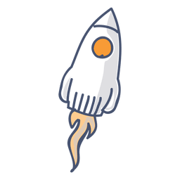 Ilustración de cohete Diseño PNG