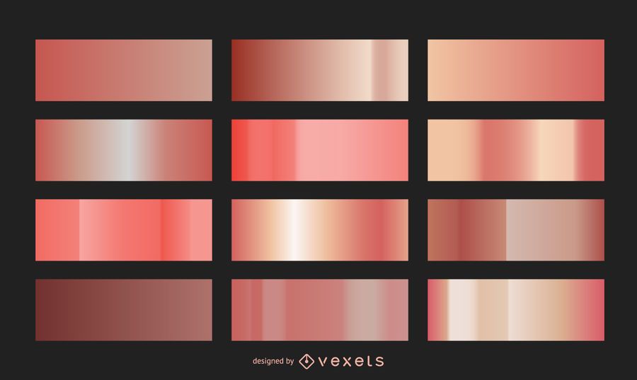 Rose Gold-Gradientensammlung Rose Gold-Gradientensammlung