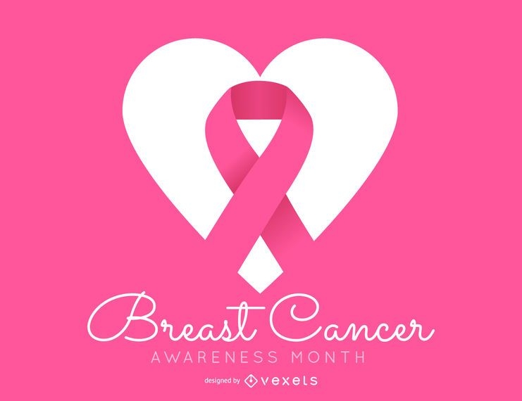 Simple pink Breast Cancer Awareness design - Vector download