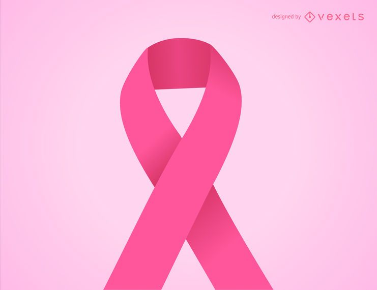 Ilustración de cinta rosa de cáncer de mama Ilustración de cinta rosa de cáncer de mama