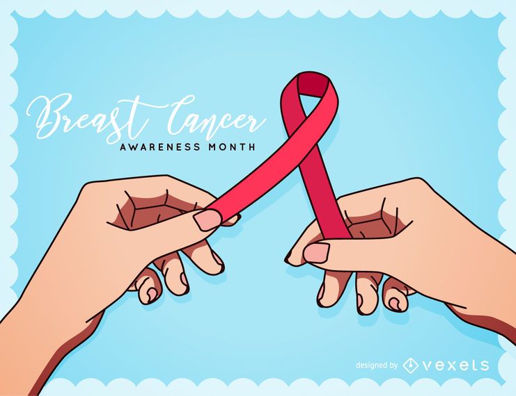 Breast Cancer Awareness Month illustration Breast Cancer Awareness Month illustration