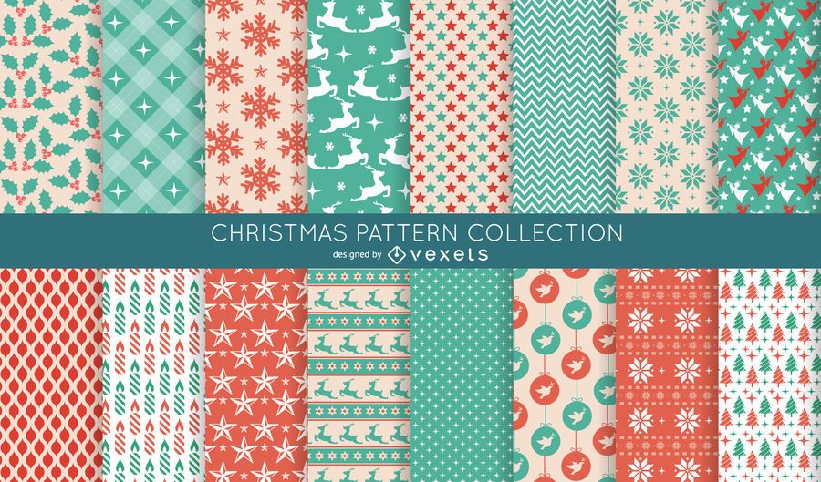 16 seamless Christmas pattern collection 16 seamless Christmas pattern collection
