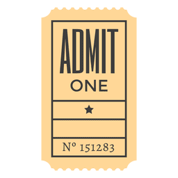 Admission ticket PNG Design Transparent PNG