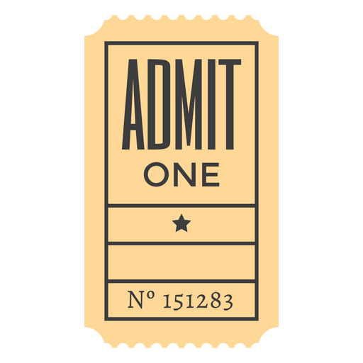 Download Admission ticket - Transparent PNG & SVG vector file