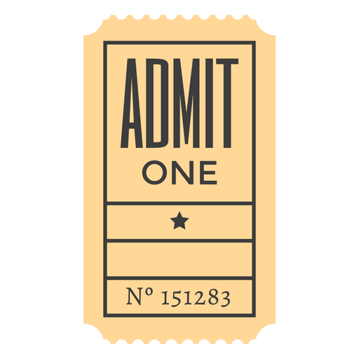 Admission ticket PNG Design