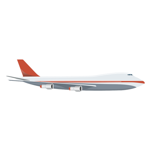 Airplane flying PNG Design
