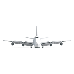 Flugzeuglandung PNG-Design
