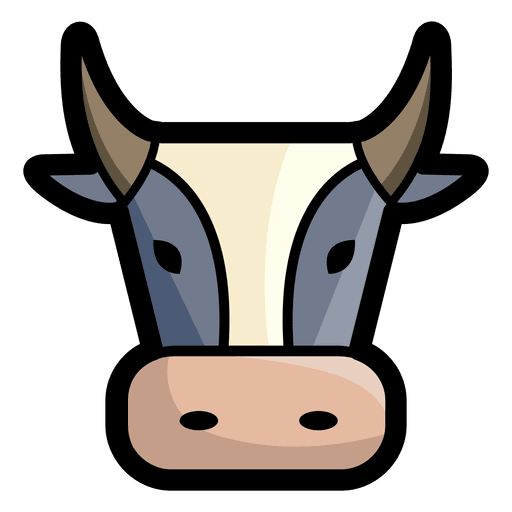 Angry bull head PNG Design