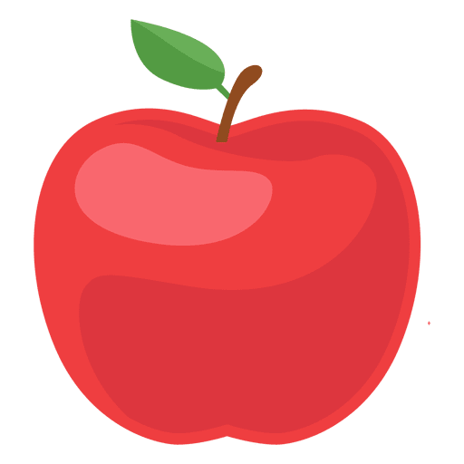 Ilustración de manzana Diseño PNG