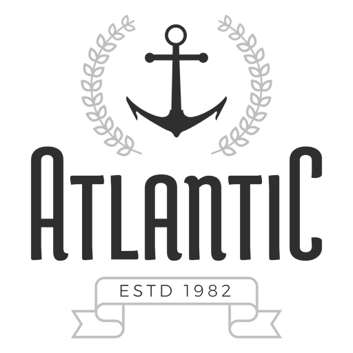 Atlantisches Logo PNG-Design