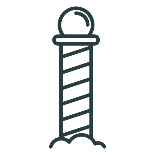 Barber pole icon PNG Design