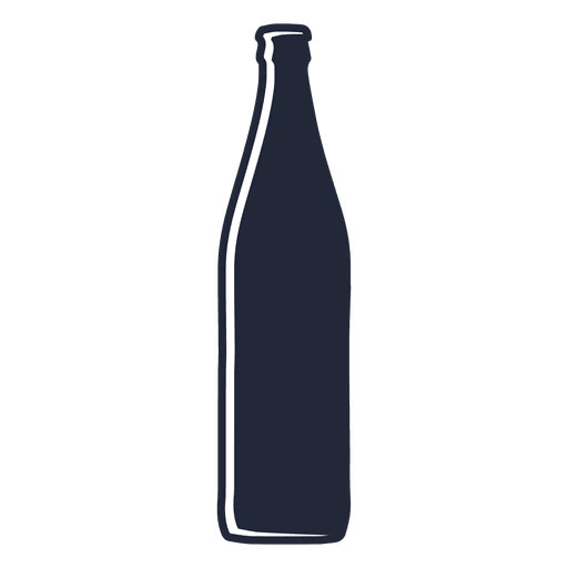 Bier Nr. Flasche Silhouette PNG-Design