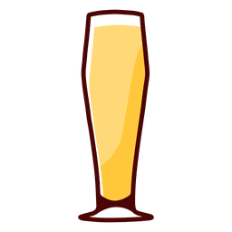 Beer pilsner glass PNG Design